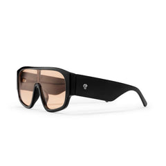 PRENZLAUER BLACK WITH LIGHT ORANGE LENS