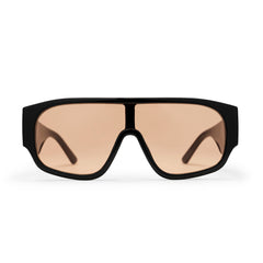 PRENZLAUER BLACK WITH LIGHT ORANGE LENS