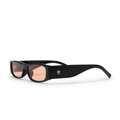 SIGRID BLACK WITH ORANGE LENS