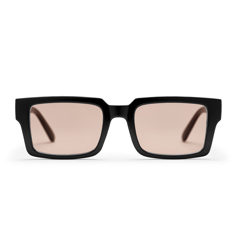 STELLAR BLACK WITH LIGHT ORANGE LENS