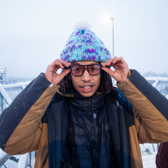 SILJAN BLACK WITH BROWN LENS