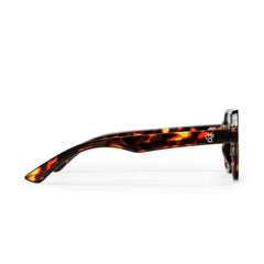 COCAS TURTLE BROWN WITH LIGHT BLUE LENS