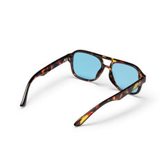 COCAS TURTLE BROWN WITH LIGHT BLUE LENS