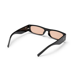 SIGRID BLACK WITH ORANGE LENS